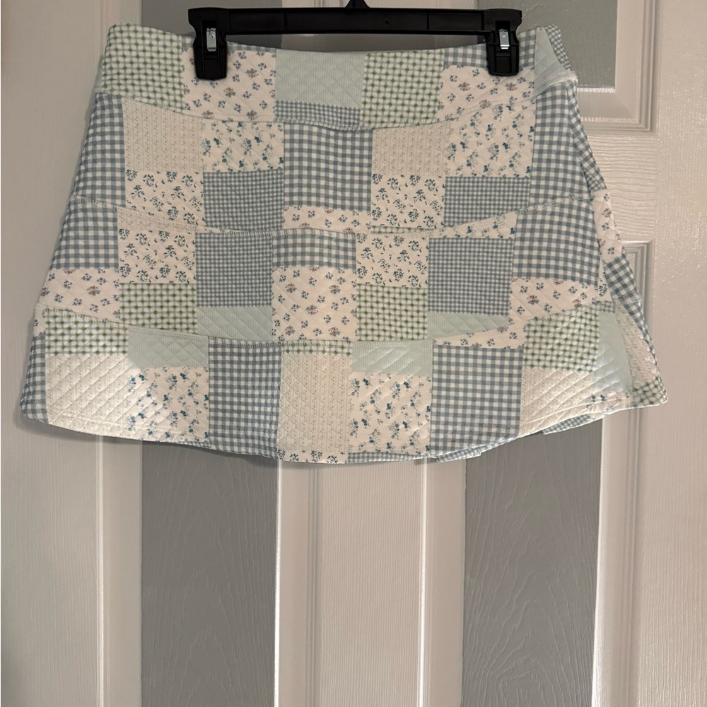 Altar’d State Patchwork Mini Skort - image 2